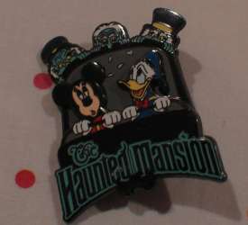Haunted Mansion - Mickey and Donald Duck in Doombuggy with Hitchhiking Ghosts - MLT
