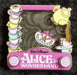 10529 - Park Pack Pin Trading Edition - LE Variant 3 - Cheshire Cat Yellow and Silver - Disney Store US alternate image