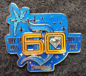 7794 - Disneyland Resort: Diamond Celebration (60th Anniversary) - Vintage Stylized 60th Gothic D - Limited Release - Disneyland Resort alternate image