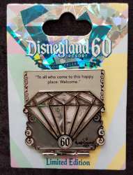 60053 - Disneyland 60th Celebration Diamond Countdown - Walt Disney - Anniversary - Silver - Quote - Disneyland Resort alternate image
