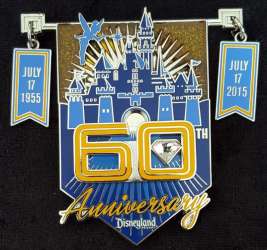 7795 - Disneyland Resort: Diamond Celebration (60th Anniversary) - Vintage Stylized 60th Castle - Jumbo - Disneyland Resort alternate image