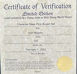 15731 - Mickey's Parti Gras - Event Exclusive - Character Mask Pins Boxed Set - Walt Disney World alternate image