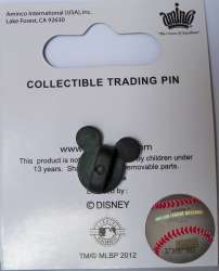 25738 - Major League Baseball (MLB) - Mickey Mouse Los Angeles ANGELS of Anaheim Face on Baseball - Disney Licensed alternate image