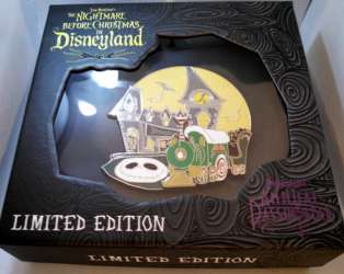 9691 - The Nightmare Before Christmas In Disneyland Event - Main Street Train Station Jumbo Pin - Annual Passholder Exclusive - Disneyland Resort alternate image