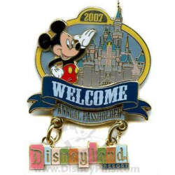 'Welcome Annual Passholders 2007 - Mickey Mouse - DLR'