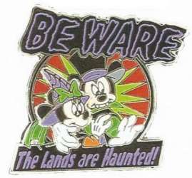 Haunted Lands 2015 - Haunted Lands 2015 - BEWARE The Lands are Haunted - Mickey Mouse and Minnie Mouse Completer - WDW