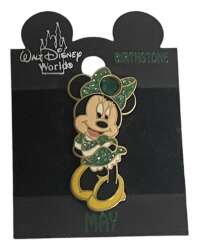 16619 - Minnie Mouse Birthstone Jeweled Bow Collection - May alternate image