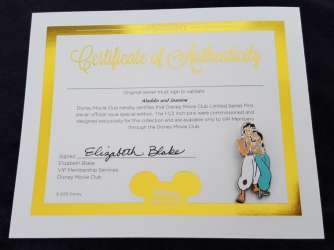 6220 - VIP Disney Movie Club - Jasmine and Aladdin #57 - Disney Movie Rewards alternate image