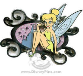 Click to view the Tinker Bell Sat in Ornate Frame details