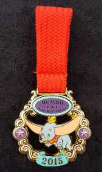 12016 - runDisney: Disneyland Half-Marathon Weekend - 2015 Dumbo Double Dare Medal - Disneyland Resort alternate image