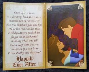 733 - Happily Ever After Gold Nameplate Mystery Set - Aurora in Blue Dress - Disneyland Resort alternate image