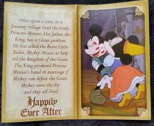 Happily Ever After Gold Nameplate Mystery Set - Brave Little Tailor Minnie Mouse - DLR