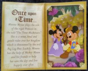 737 - Once Upon a Time Gold Nameplate Mystery Collection - Three Musketeers Princess Minnie - Walt Disney World alternate image