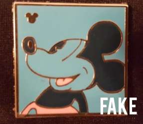 17356 - WDW Hidden Mickey Series 2010: Pie-eyed Neon Mickey Collection - Blue and Magenta - Walt Disney World alternate image