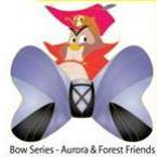 DSSH 3D Enamel Bow Series - “Sleeping Beauty” Owl and Squirrel - DSSH