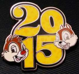 57055 - 2015 Dated Year Pins - 2015 Disney Parks Booster Pack - Chip and Dale ONLY alternate image