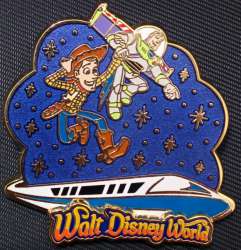 Woody and Buzz with Monorail