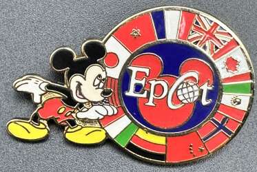 EPCOT - Mickey with Epcot World Showcase Circle of Flags - WDW