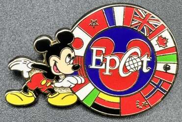 EPCOT - Mickey with Epcot World Showcase Circle of Flags - WDW
