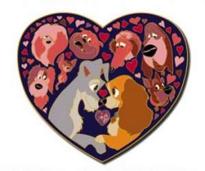 ACME Studio Art Archives Series - Side by Side - Lady and the Tramp Heart - ART