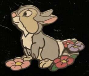 Disney Thumper on Flowers