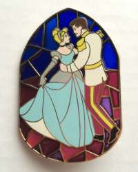 6347 - Stained Glass Prince & Princess - Cinderella and Prince Charming - Disney Store US alternate image