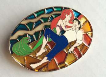 3652 - Stained Glass Prince & Princess - Ariel and Eric - Disney Store US alternate image