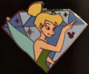 DLR Hidden Mickey Series 2015 Wave B: Diamond Celebration Characters Collection - Tinker Bell - DLR