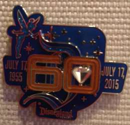 7794 - Disneyland Resort: Diamond Celebration (60th Anniversary) - Vintage Stylized 60th Gothic D - Limited Release - Disneyland Resort alternate image