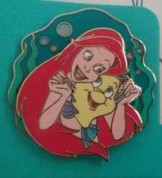 Artist Sketch Series - Lithograph and Pin - The Little Mermaid (Ariel and Flounder pin ONLY) - DLR