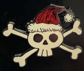 Santa Hat Skull Crossbones
