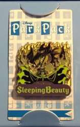 23776 - Park Pack Pin Trading Edition - November 2015 - Sleeping Beauty - Variant 1 - Green Fire and Purple Border - Disney Store US alternate image