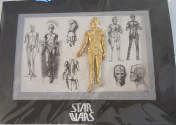 Star Wars Weekends 2014 - Jumbo C3PO Pin With Print - WDW
