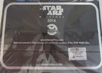 Star Wars Weekends 2014 - Jumbo C3PO Pin With Print - WDW
