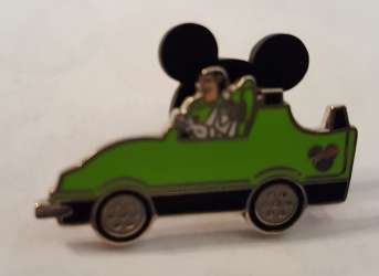 2008 Hidden Mickey - Characters Driving Cars - COMPLETER - Buzz Lightyear in Green Car - WDW