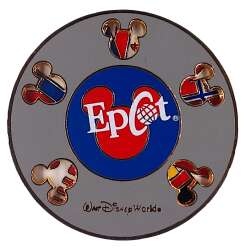 'EPCOT - Epcot Mickey Icons Country Flags Spinner - WDW'