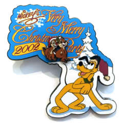 19361 - Mickey's Very Merry Christmas Party (MVMCP) 2002 - Pluto with Chip & Dale - Walt Disney World alternate image
