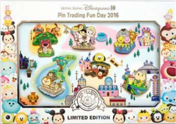 13248 - Pin Trading Fun Day 2016 - Hong Kong Disney Land Attractions Set - Hong Kong Disneyland alternate image