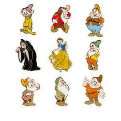 Disney Store - Snow White and the Seven Dwarfs Pin Set - Snow White and the Seven Dwarfs Limited Edition Pin Set - DSUS