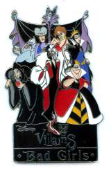 Maleficent, Lady Tremaine, Ursula, the Wicked Queen, the Hag, Medusa, Cruella and the Queen of Hearts