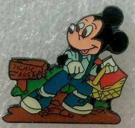 Mickey Mouse with Picnic Basket