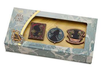 Alice Through the Looking Glass Limited Edition Pin Set - Alice, Mad Hatter, and Queen of Hearts - DSUS