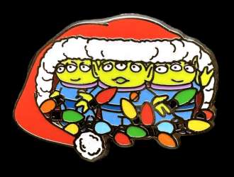 Click to view the Little Green Men in Santa Hat details