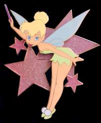 Tinker Bell - Tinker Bell Stars (Glitter) - Jumbo Pin - MLT