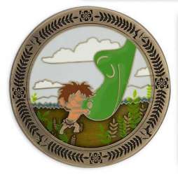 'Disney Store - The Good Dinosaur Pin Set - Spot Hugging Arlo - MLT'