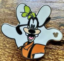 DLR Hidden Mickey Series 2013 Wave B: White Glove Silhouette Collection - Goofy - DLR