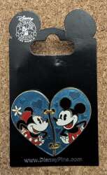 20878 - Connected Hearts - Stitched Heart -  Mickey and Minnie alternate image