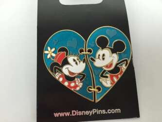 20878 - Connected Hearts - Stitched Heart -  Mickey and Minnie alternate image