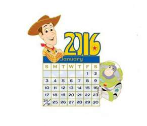 2016 PIXAR Calendar - Toy Story (Surprise Release) - DSSH