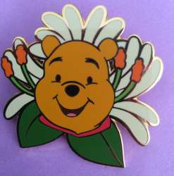 915 - Disney Pin Flowers Pursuit Map Collection - Winnie the Pooh on Honeysuckle - Walt Disney World alternate image
